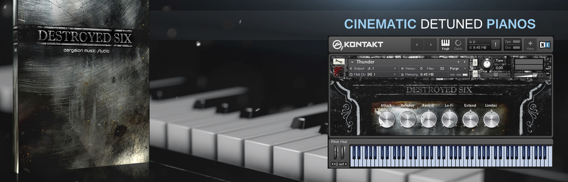Destroyed Six – Cinematic Detuned Pianos